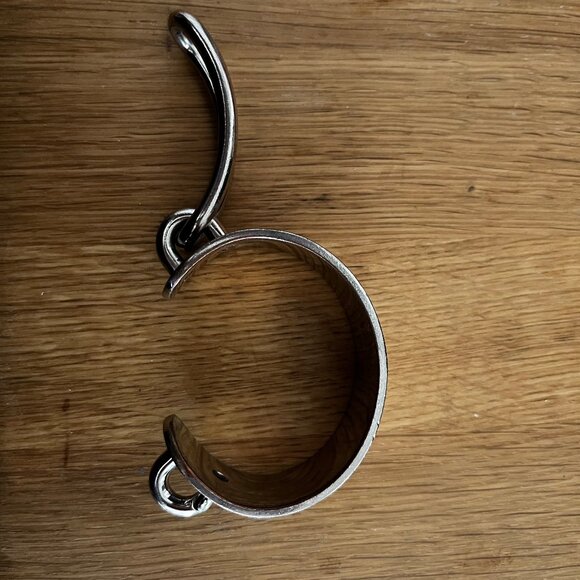 Balenciaga Silver Tone Cuff Bracelet - Picture 3 of 5